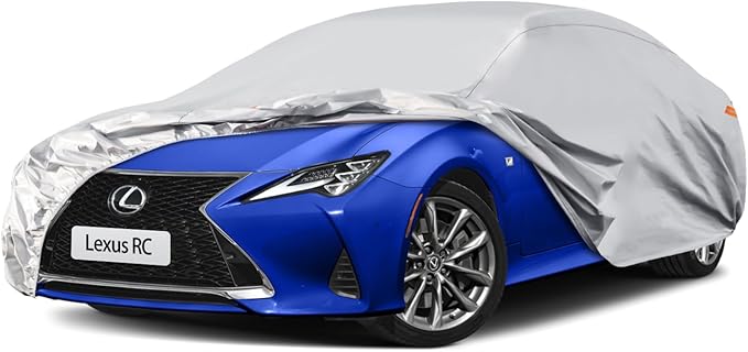 Waterproof Car Cover for Lexus RC (2014-2024), 5 Layers Compatible with Lexus RC All Weather, Snowproof Windproof Rain Ice Sun UV Protection