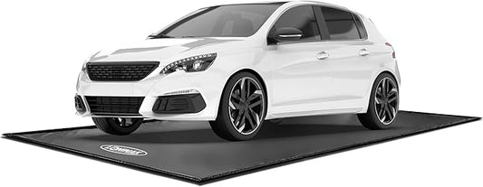 Garage Floor Mat Easy to Clean 7'9"x18' Heavy-Duty PVCContainment Mat with Waterproof Containment Protection for Cars SUVs Trucks Parking Garages Non-Slip Durable Containment Mat Multiple