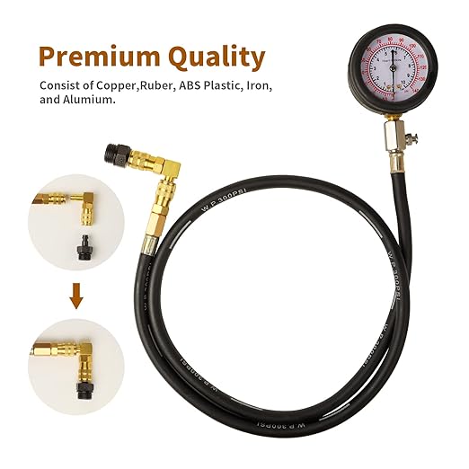 Oil Pressure Tester Tool, Oil Pressure Gauge kit, 0-140 PSI PressureTestDiagnostic Tools, Engine Oil Pressure Tester Tool kit, for car Truck