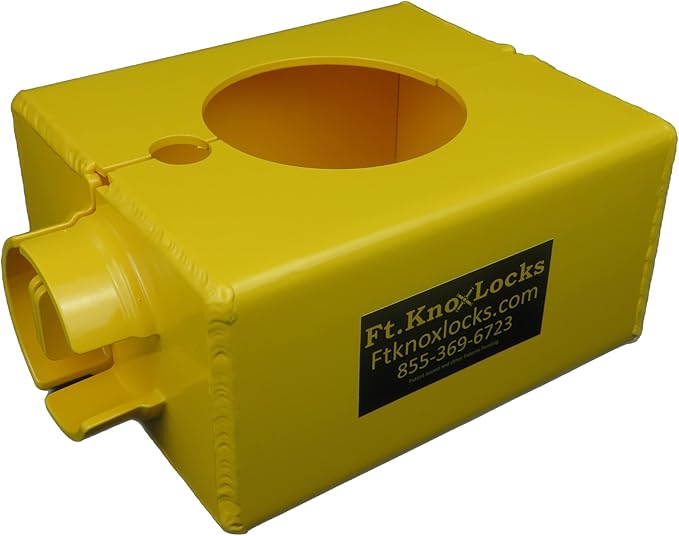 Gooseneck (Round Tube) Coupler/Hitch Trailer Lock Combo W/Abloy Sentry Aluminum Puck Locks