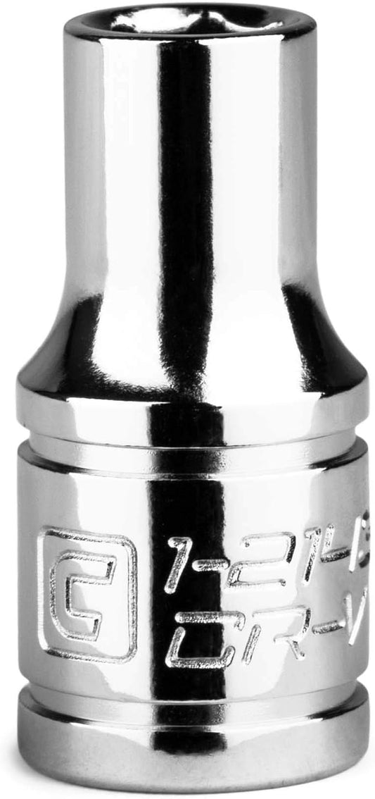 Capri Tools 5.5 mm Shallow Socket, 1/4-Inch Drive, 6-Point, Metric