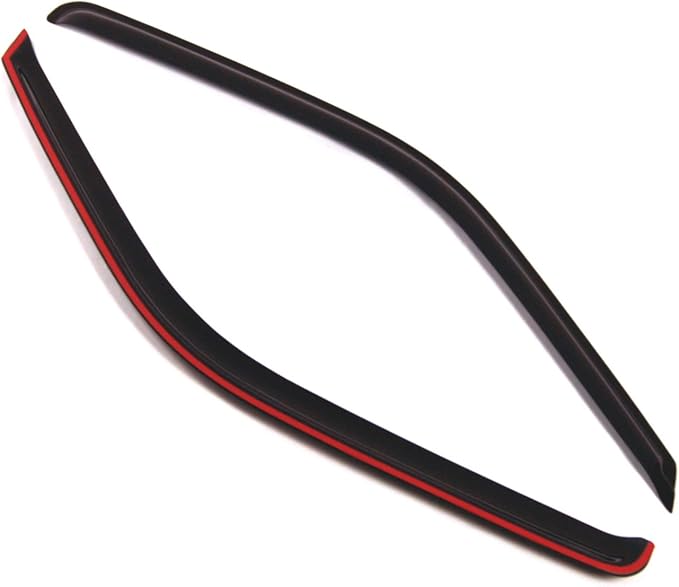 TuningPros Outside Mount Window Vent Visors Rain Guards Compatible with Chevrolet C2500 K2500 1988-2000 | Side Window Wind Deflectors Rain Shields | Smoke Tinted, 2 Pcs Set, DGWV-067-5