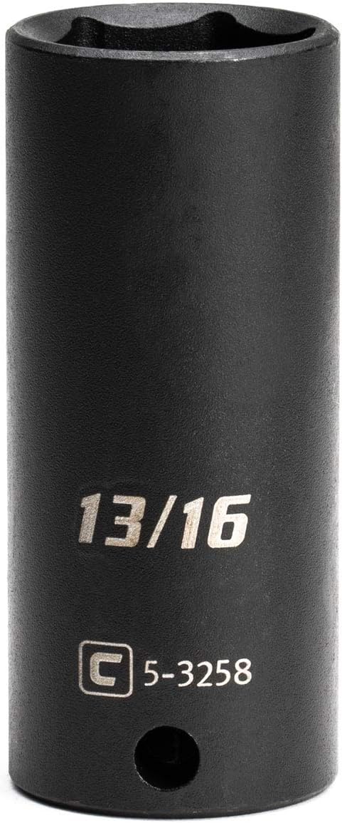 Capri Tools Deep Impact Socket, 3/8-Inch Drive, 6-Point, SAE (13/16-Inch)