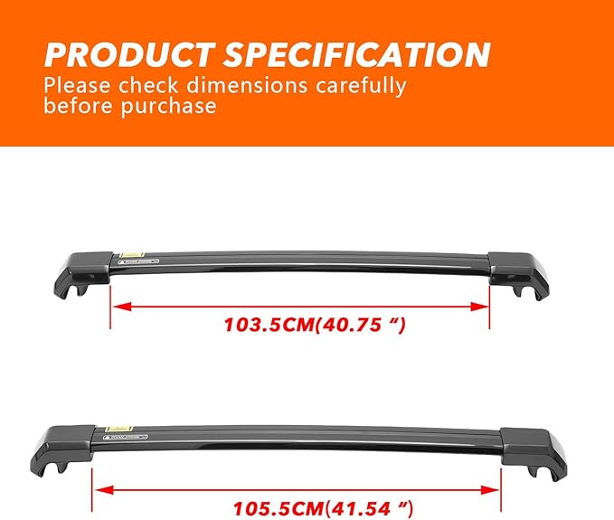 OEM-Style Roof Rack Cross Bars for 2024-2026 Toyota Land Cruiser Prado J250 LC250/1958-200LBS Crossbar Luggage Rack Carrier for Rooftop Cargo, Kayak, Canoe, Bike, Snowboard (No Drilling Required)