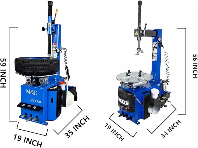 ME-T500 2.0HP 24 Inch Tire Changer Machine Wheel Tire Changer Swing Arm