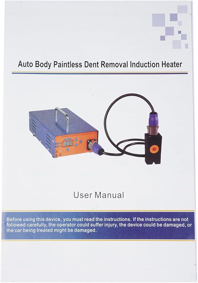 1380W PDR Induction Heater Machine Hot Box, 1.38KW Car Body Paintless Dent Repair Kit, 110V Magnetic Dent Removal Tool, for Auto Repair Shops