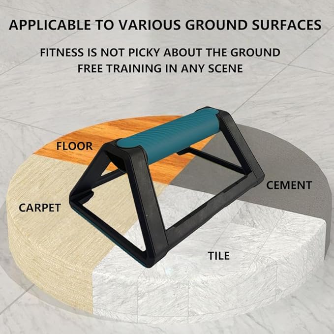 Push-up Bracket Triangular Stable Support Design, Wrist Protection with Anti-slip, Enhances Workout Depth, Suitable for Home Fitness(1 PAIR)
