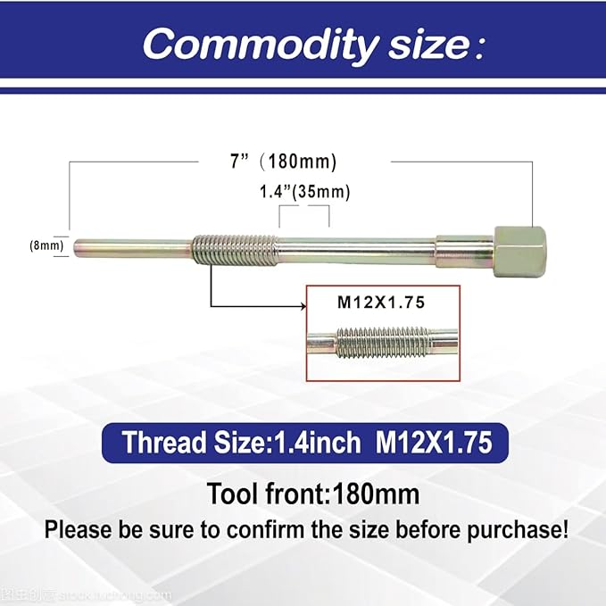 Hardened Primary Clutch Puller Tool for Can-Am Commander, Maverick, Outlander, Renegade(Two models M12 × 1.75/M14 × 1.5)