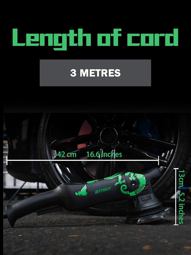 BATOCA Dual Action Polisher, Auto Buffers and Polishers, DA Buffer for Car Detailing, 6 Inches and 700w Random Orbital ,6 Variable Speed with Polishing Pads for Waxing,Buffing,Sanding,Polishing