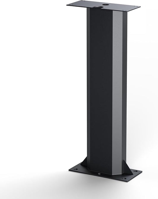 EV Charger Pedestal, Outdoor EV Charger Stand, Pedestal for Charging Station, Applicable to All Charging Case Styles, Floor Mounted, All Weather, Electric Vehicle Pile, Stainless Steel, Black