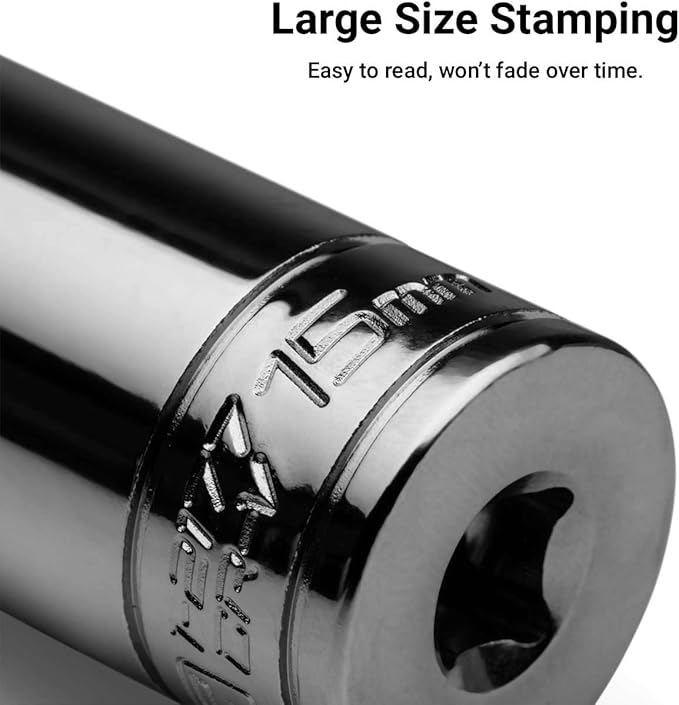 Capri Tools 6 mm Deep Socket, 1/4-Inch Drive, 6-Point, Metric