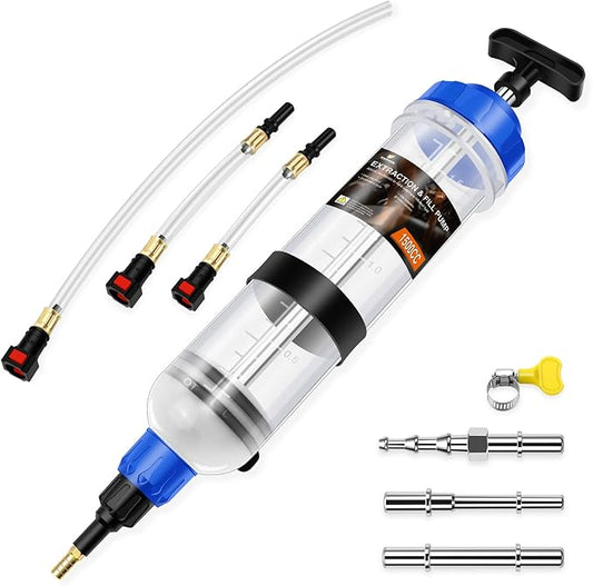 YSTOOL 1500CC Manual Fluid Extractor Pump Brake Fluid Oil Suction Vacuum Filler