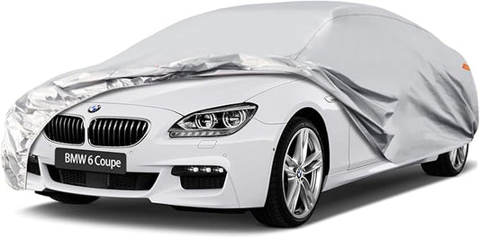 Waterproof Car Cover for BMW 6 Series Gran Coupe (2011-2024), 5 Layers Compatible with BMW 6 Series Gran Coupe All Weather, Snowproof Windproof Rain Ice Sun UV Protection