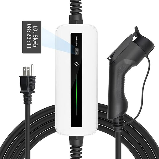 BESENERGY Level 1 ev Charger,15A,NEMA 5-15 110V-120V,20ft Charger Cable,Compatible with All j1772 ev Cars