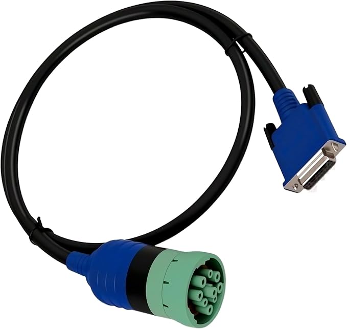 9-Pin Deutsch Adapter (1-Meter) for USB-Link 2 & 3, J1708 J1939 CAN1 CAN2 CAN3 Heavy Duty Vehicles,Black ‎493128