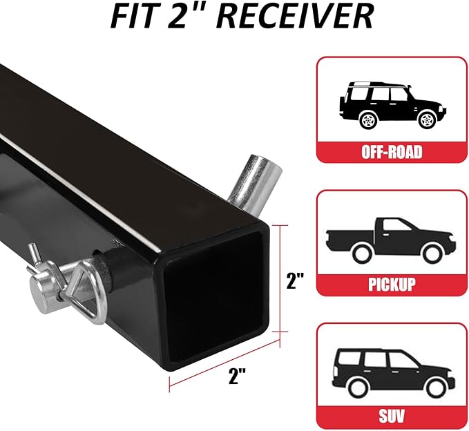 FORWODE 53 x19 Hitch Cargo Carrier, 500 lbs Load Trailer Hitch Cargo Basket, Steel Heavy Duty Luggage Cargo Basket Rack for Trucks, SUV’s,Vans Travel Camping with 2" Receiver, Black