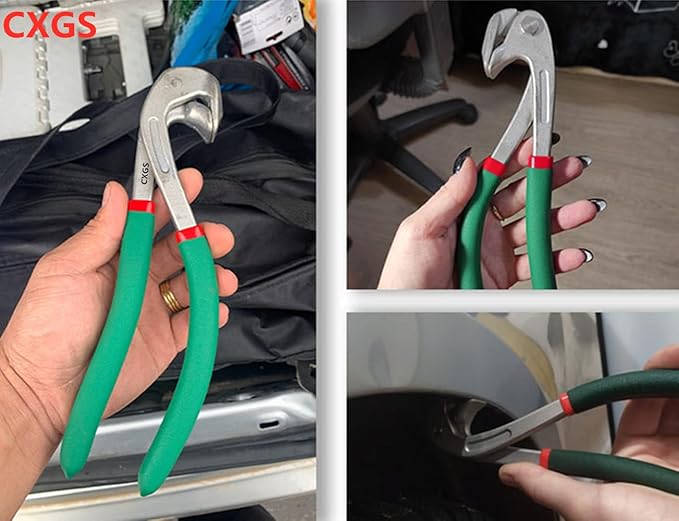 CXGS Paintless Dent Repair Kit Car Door Fender Edge Repair Tool Auto Body Pliers Heavy Duty Car Door Panel Fix Tool Portable Metal Crimp Vise Car Fender Panel Leaf Edge Pliers Repair Tools Green