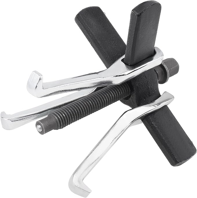 ChgImposs 4" 2 Jaw 3 Jaw Gear Puller, Adjustable Bearing Puller, Reversible Removal Tool for Internal External Pulling, Puller Tool for Removal of Pulleys Flywheels Bearings Gears