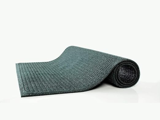 Guardian EG020308 EcoGuard Indoor Wiper Floor Mat, Recycled Plastic and Rubber, 2' x 3', Green
