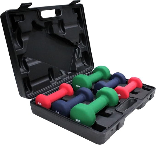 Ader Neoprene Dumbbell Set w/Rack