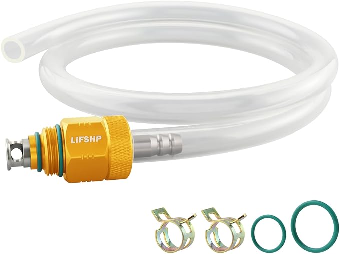 Oil Filter Drain Tool,Aluminum Alloy Upgraded Large Hole and Thickened Tube for Toyota, Lexus, Scion 2.0L - 5.7L Vehicles with Cartridge Style Filter System-Gold