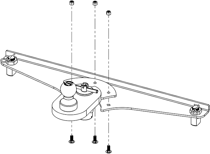 GEN-Y GH-21001 GoosePuck 5" Offset Gooseneck Ball for OEM Puck Mount System fits Ford 2017 to Current - 25,000 LB Towing Capacity