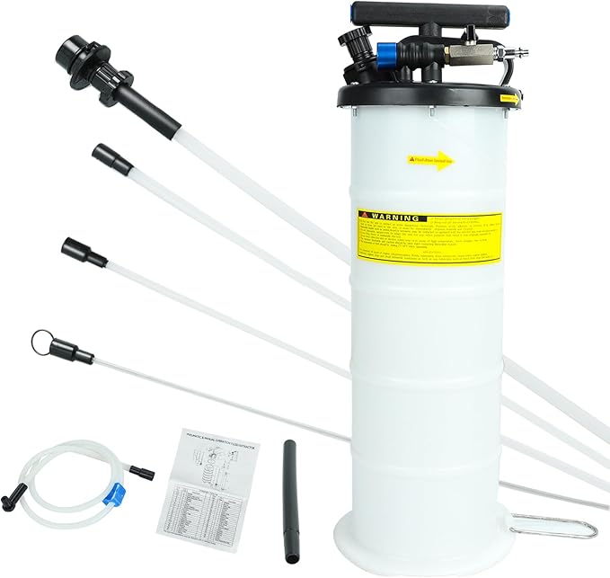 EASYBERG Pneumatic/Manual 6.5L Oil Extractor Oil Changer Vacuum Fluid Petrol Fuel Extractor Automotive Oil Extractor Pump Manual Fluid Extractor Pump Tank Remover