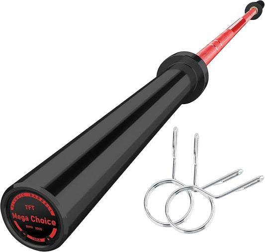 Barbell Bar for Weightlifting - 7FT Heavy Duty (1500LB/700LB), 4FT Short (500LB), 47" EZ Curl Bar - Fits 2" Standard Plates - Home Gym Strength Training