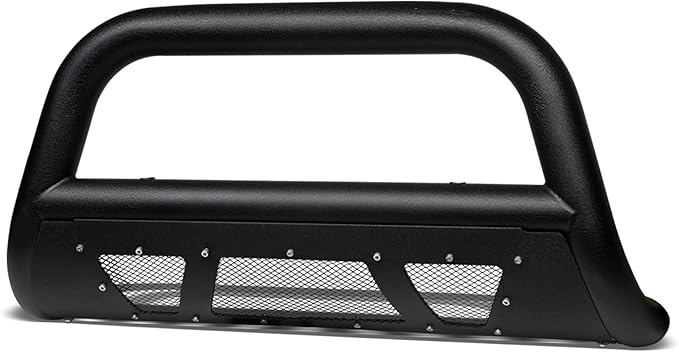 Armordillo 8717486 MS Series Studded Aluminum Mesh Bull Bar - Textured Black Fits 2006-2008 Dodge Ram 1500