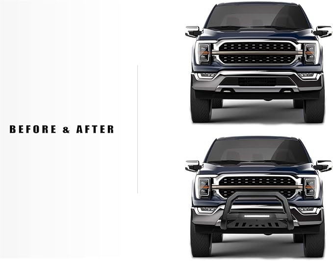 Armordillo 8710579 AR-T Series LED Bull Bar - Matte Black Fits 2017-2024 Ford F250 / F350 / F450 / F550 Superduty