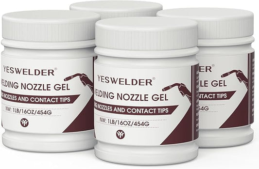 YESWELDER Welding Nozzle Gel for MIG Welding, Anti-Spatter Dip Gel for MIG Torch And Contact Tips (16 Ounces*4 Cans)