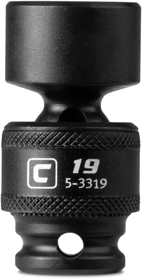 Capri Tools 19 mm Universal Impact Socket, 3/8-Inch Drive, 6-Point, Metric