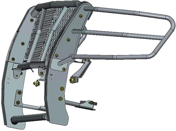 Black Horse Rugged Heavy Duty Grille Brush Bumper Guard Modular Black Compatible with 2015-2023 Chevrolet Tahoe|2015-2020 Chevrolet Suburban-RU-CHTA15-B