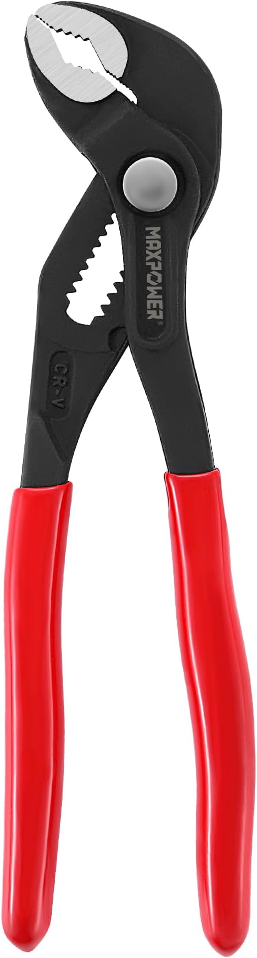 MAXPOWER 7 inch Water Pump Pliers, with 0.98 inch Jaw Capacity Opening Push Button Lock Pliers