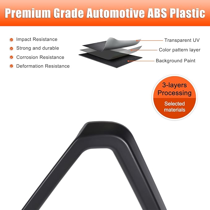 Car Front Bumper Grille Cover Trim Compatible with Pontiac G8 08-09/Holden Commodore 06-12 ABS Front Grille Bumper Grill protective cover decorative accessories (Matt black)