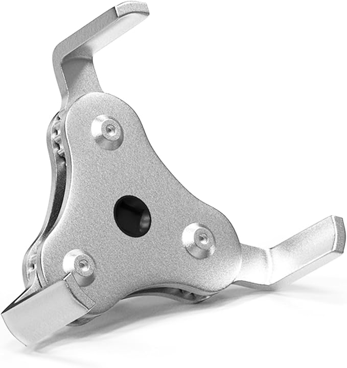 Universal Oil Filter Wrench Adjustable, from 2-1/2 inch to 4.5 inch 3 Jaw Oil Filter Removal Tool Set, Efficiency 2 Way Oil Filter Wrench