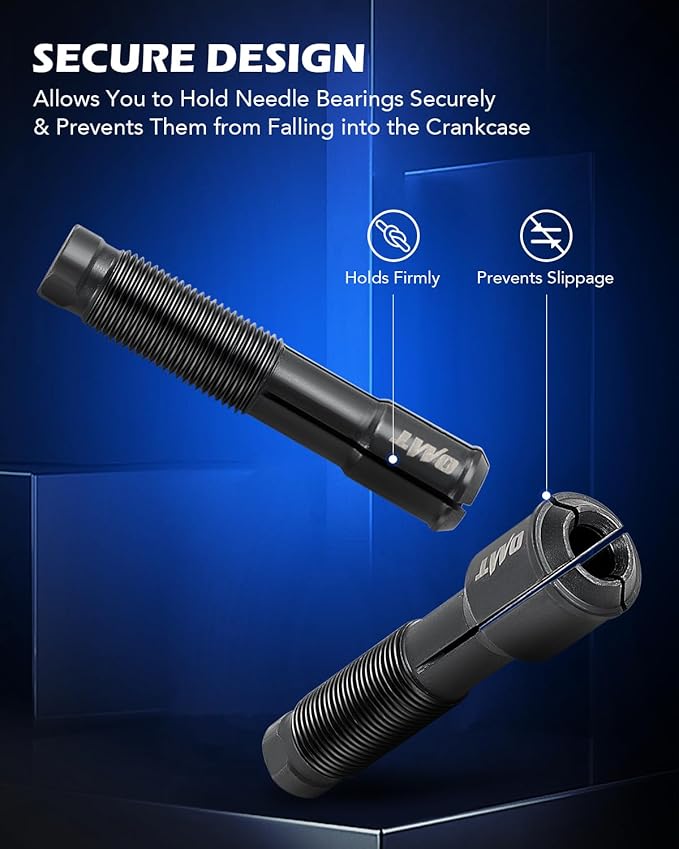 Orion Motor Tech Wheel Bearing Puller Tool Kit Compatible with Harley Davidson Motorcycles, Wheel Bearing Removal & Installation Tool for 3/4" 1" 25mm Bearings, 18pc Harley Wheel Bearing Tool