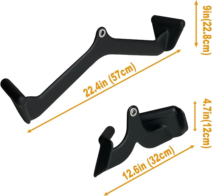 Ergonomic LAT Pull Down Bars, Back and Triceps Strength Training Equipment, LAT Pulldown Attachments, Cable Attachments for Home Gym
