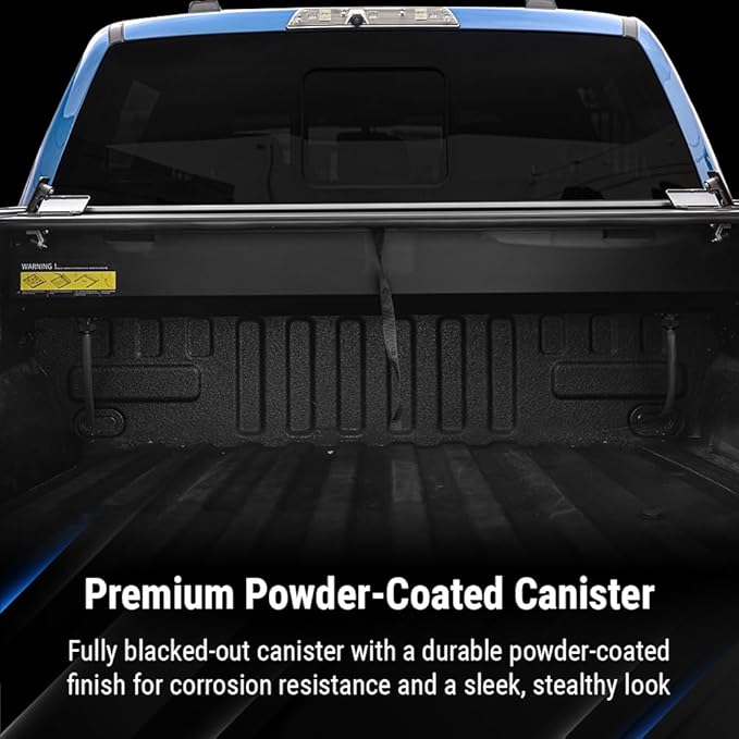 Syneticusa Stealth Black Retractable Hard Tonneau Cover T-Slot Rails Fits 2009-2026 Dodge Ram 1500 5'7" (67.4”) Truck Bed Premium Edition Accessories Waterproof
