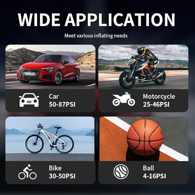 Jump Starter with Air Compressor,2000A 150PSI Car Jump Starter,21800mAh Battery Jump Starter Portable,12V Jump Box with Smart Jumper Cable LCD Display,Lights(Up All Gas/12.0L Diesel)