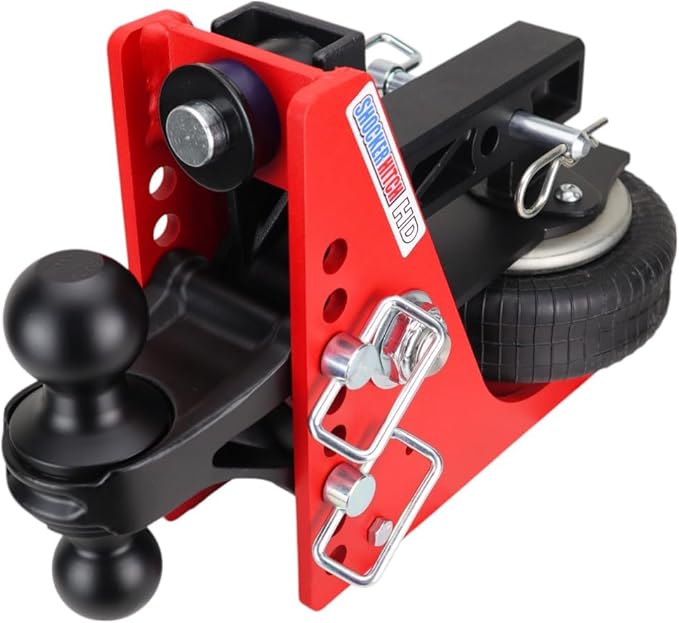Shocker HD 20K Air Hitch with Black Combo 2" & 2-5/16" Balls, Fits 2" Hitch - 20,000 lbs