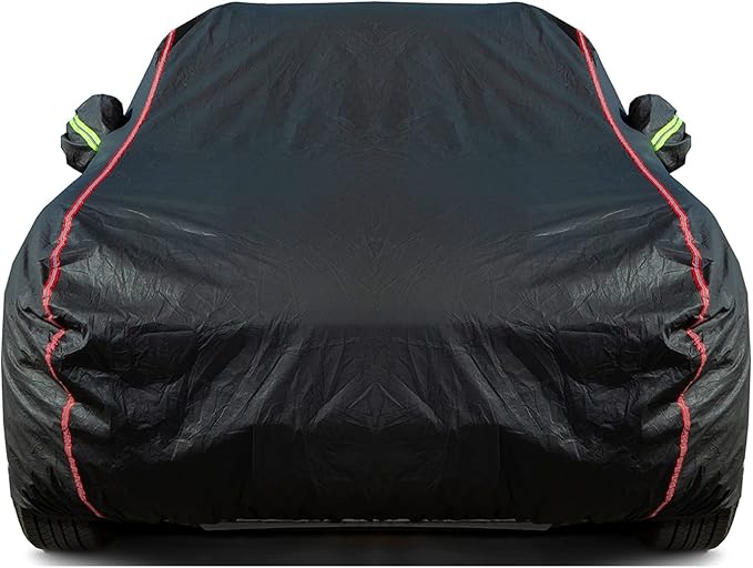 Breathable New Material, Waterproof Car Cover, Locks and Zipper Doors, Sunscreen Waterproof UV Prevention Snowproof Wind and Windproof,Suitable for Indoor Outdoor,for Sedan (188" to 198") B3