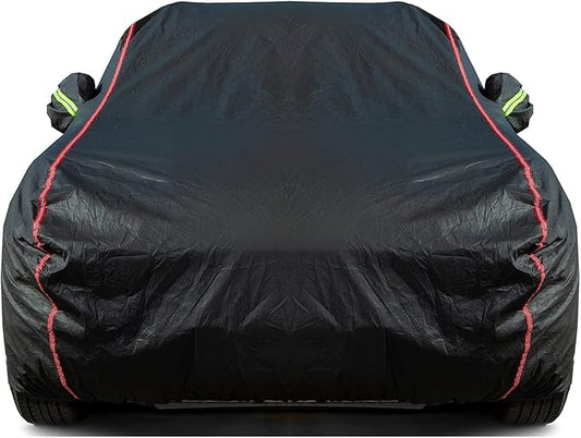 Breathable New Material, Waterproof Car Cover, Locks and Zipper Doors, Sunscreen Waterproof UV Prevention Snowproof Wind and Windproof,Suitable for Indoor Outdoor,for Sedan (188" to 198") B3