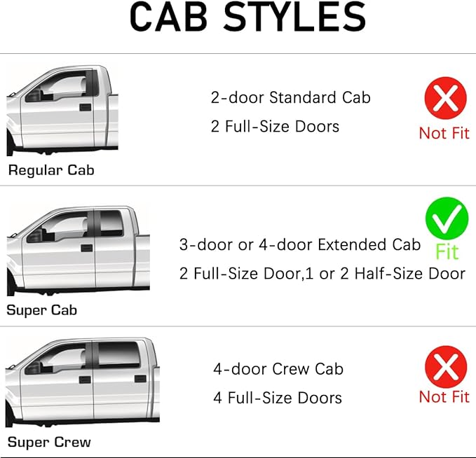 Lightronic Extra Durable Tape-on Auto Vent Window Visor, Fits 1999-2011 Ford Ranger SuperCab w/Fixed Rear Window; 1999-2010 Mazda B-Series Ext. Cab, UV Protect Rain Guard Wind Deflector, Smoke, 4-Pcs