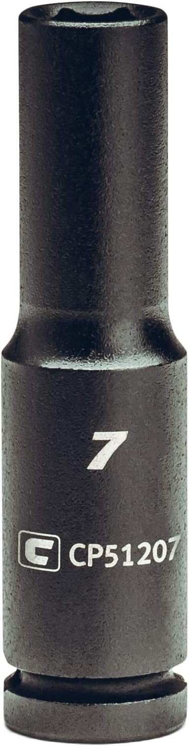 Capri Tools 7 mm Deep Impact Socket, 1/4-Inch Drive, 6-Point, Metric