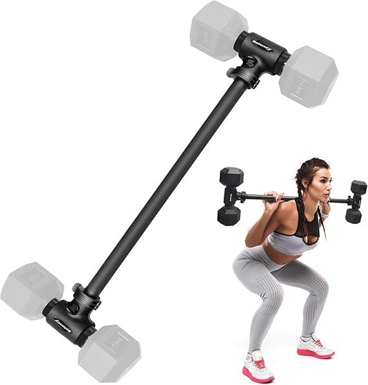 Dumbbell Converter, Convert Dumbbells to Barbell, Dumbbell Barbell Converter Bar, Balency Barbell Bar for Home Gym Workout, Adjustable Weight & Up to 200LB Capacity Weight Barbell for Weight Lifting