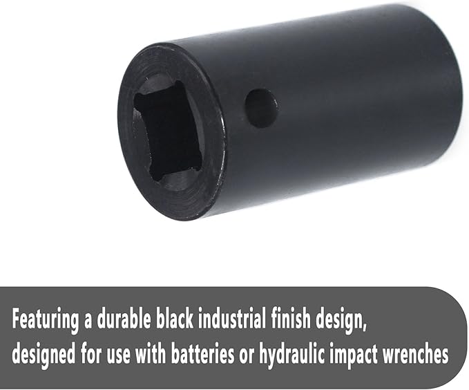 1/2-Inch Drive 13/16-Inch Penta Socket, 5 Point Impact Tool for Curb Boxes, Water Meters, Fire Hydrants