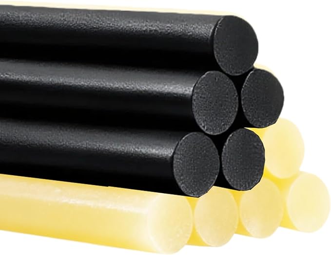 10 Pcs Paintless Dent Removal Hot Glue Sticks PDR Glue Sticks,PDR Tool for Car Dent Repair,Home Improvement,Quick Daily Repair and DIY Small Craft Projects（5pcs Black and 5pcs Yellow ）