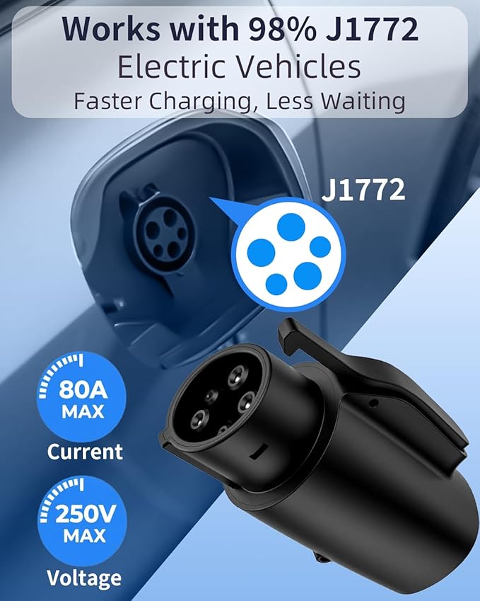 Adapter Bundle - NACS to CCS Charger & Tesla to J1772 Adapter, Compatible with Tesla Superchargers, High Powered Connectors, Destination Chargers (Adapter Bundle)