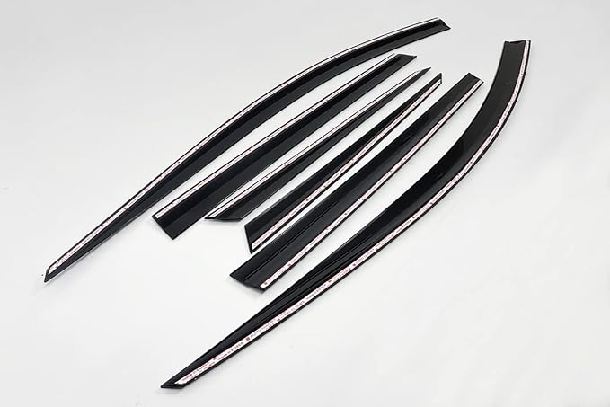AUTOCLOVER Smoke Black Tinted Side Window Wind Deflectors 6p Compatible with 2023 All New Sportage, E260